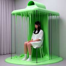 Holysmoke: Asian ladies subjected to being slimed in the Slime Tank