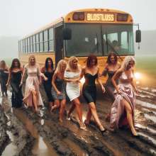 Bobographer: Bus stuck in mud