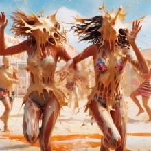Bobographer: Caramel cream pies on the beach