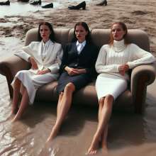 carlosstf33: Office Workers--water/mud with no shoes