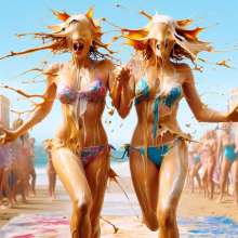 Bobographer: Caramel cream pies on the beach