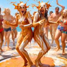 Bobographer: Caramel cream pies on the beach