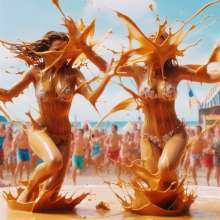 Bobographer: Caramel cream pies on the beach
