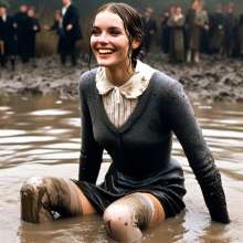 carlosstf33: Office Workers wearing pantyhoses / swamp--mud&water