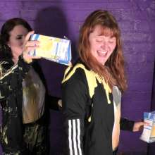 DungeonMasterOne: Adidas Custard Tracksuits with Honeysuckle and Miss Abigail