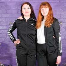 DungeonMasterOne: Adidas Custard Tracksuits with Honeysuckle and Miss Abigail