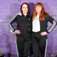 DungeonMasterOne: Adidas Custard Tracksuits with Honeysuckle and Miss Abigail