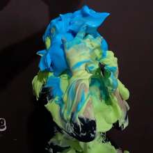 AngieWAM: Angie Gets Neon Messy at a Party