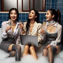 carlosstf33: Office Workers--water/mud with no shoes