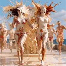 Bobographer: Caramel cream pies on the beach