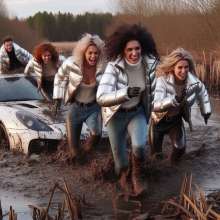 Rainman_666: Mud, winter clothing and cars...