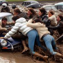 Rainman_666: Mud, winter clothing and cars...