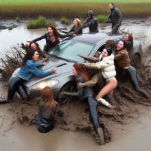 Rainman_666: Mud, winter clothing and cars...