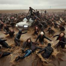 Rainman_666: Mud, winter clothing and cars...