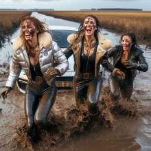 Rainman_666: Mud, winter clothing and cars...