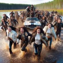 Rainman_666: Mud, winter clothing and cars...