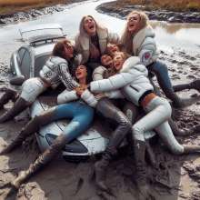 Rainman_666: Mud, winter clothing and cars...