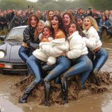 Rainman_666: Mud, winter clothing and cars...