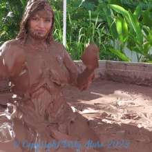 Dirty Muse: Cece Playing in the Mud