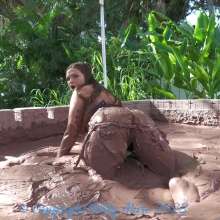 Dirty Muse: Cece Playing in the Mud