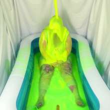 CheekyLuna: CheekyLuna Filthy Girl In Bodystockings And Stretchy Slime