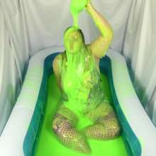 CheekyLuna: CheekyLuna Filthy Girl In Bodystockings And Stretchy Slime