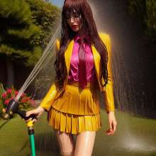 Wetmaxiskirts: AI wetlook/muddy women wearing business suits (Mdic)