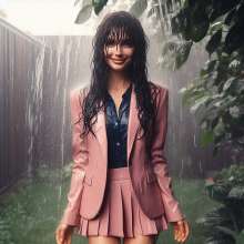 Wetmaxiskirts: AI wetlook/muddy women wearing business suits (Mdic)