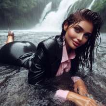 Wetmaxiskirts: AI wetlook/muddy women wearing business suits (Mdic)