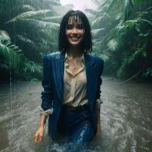 Wetmaxiskirts: AI wetlook/muddy women wearing business suits (Mdic)
