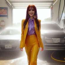 Wetmaxiskirts: AI wetlook: women in business suits (third selection)