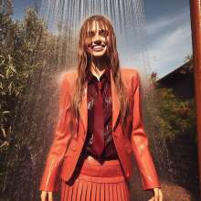 Wetmaxiskirts: AI wetlook: women in business suits (third selection)