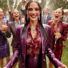 Wetmaxiskirts: AI wetlook: women in business suits (third selection)