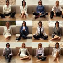 carlosstf33: Office Workers--water/mud with no shoes