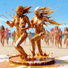 Bobographer: Caramel cream pies on the beach