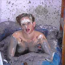 RevSlymsford: Honour May Sploshes With Pies, Choc +, Then Plays In Mud Pit