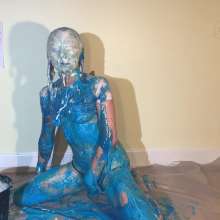 RevSlymsford: Kaydens Stretchy Blue Slime, Cake Batter, Head Dunking ++
