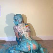 RevSlymsford: Kaydens Stretchy Blue Slime, Cake Batter, Head Dunking ++