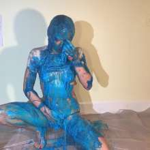 RevSlymsford: Kaydens Stretchy Blue Slime, Cake Batter, Head Dunking ++