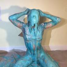 RevSlymsford: Kaydens Stretchy Blue Slime, Cake Batter, Head Dunking ++