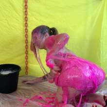 RevSlymsford: Kaydens Tries Super Stretchy Sticky Slime With White Batter