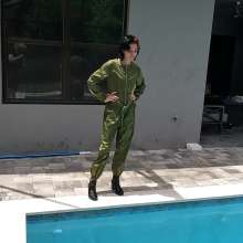WetlookFashion: Kilo Swims in Two Nylon Outfits