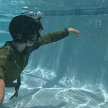 WetlookFashion: Kilo Swims in Two Nylon Outfits