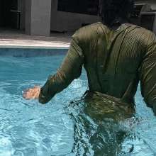 WetlookFashion: Kilo Swims in Two Nylon Outfits