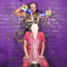 DungeonMasterOne: Kjirsten and Miss Abigail in Messy Kinky Booby Fun!