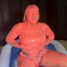 RevSlymsford: Myra Drenched In Cake Batter Slime, Can't Help Wanking