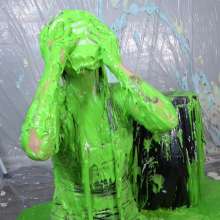 Miss Nicole: Natalie Is Barraged with a Dozen Pies and Slime in PVC Dress