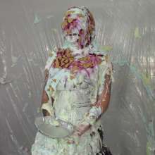 Miss Nicole: Natalie Is Barraged with a Dozen Pies and Slime in PVC Dress