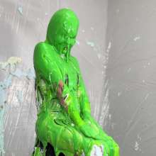 Miss Nicole: Natalie Is Barraged with a Dozen Pies and Slime in PVC Dress