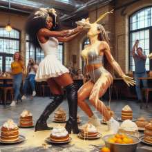 wam262: Bakery food fight creations